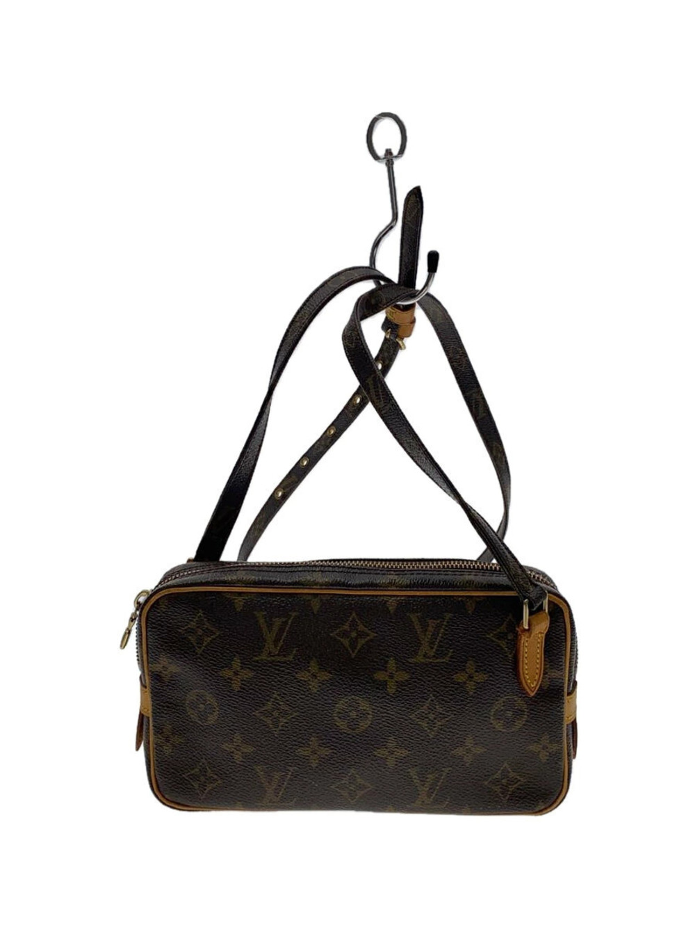 LOUIS VUITTON Pochette Marly Bandouliere Monogram Canvas Brown
